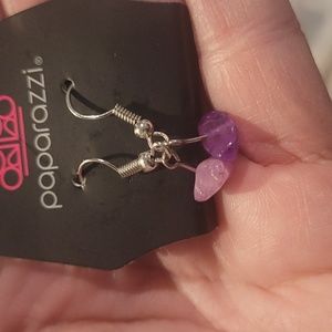 Paparazzi Purple Stone Earrings